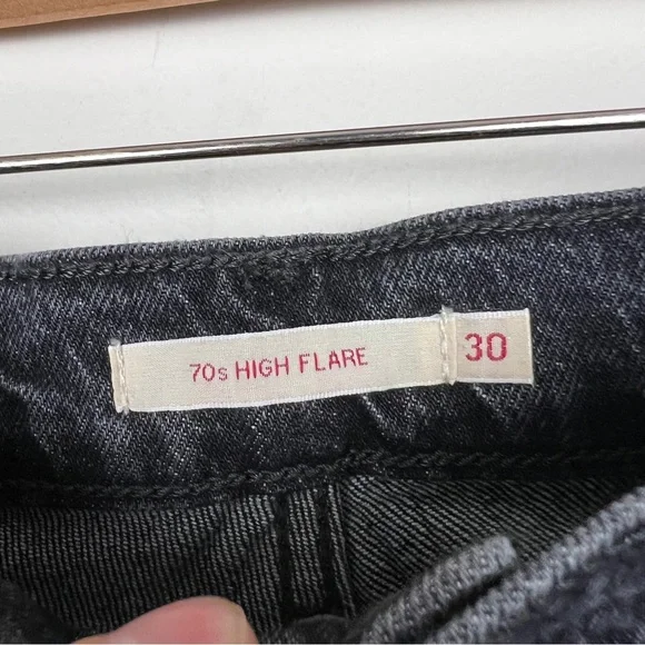 Free People Black Flare & Wide Leg Jeans - Picture 5 of 7